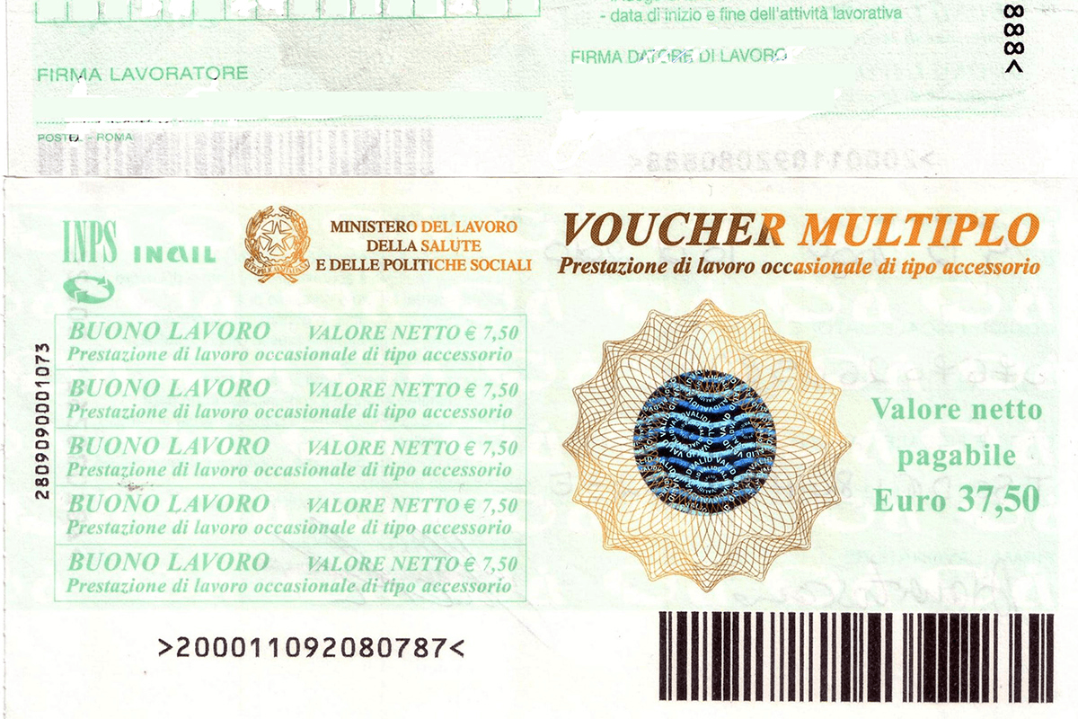 Voucher: tetto a 7.000 euro per gli enti no profit